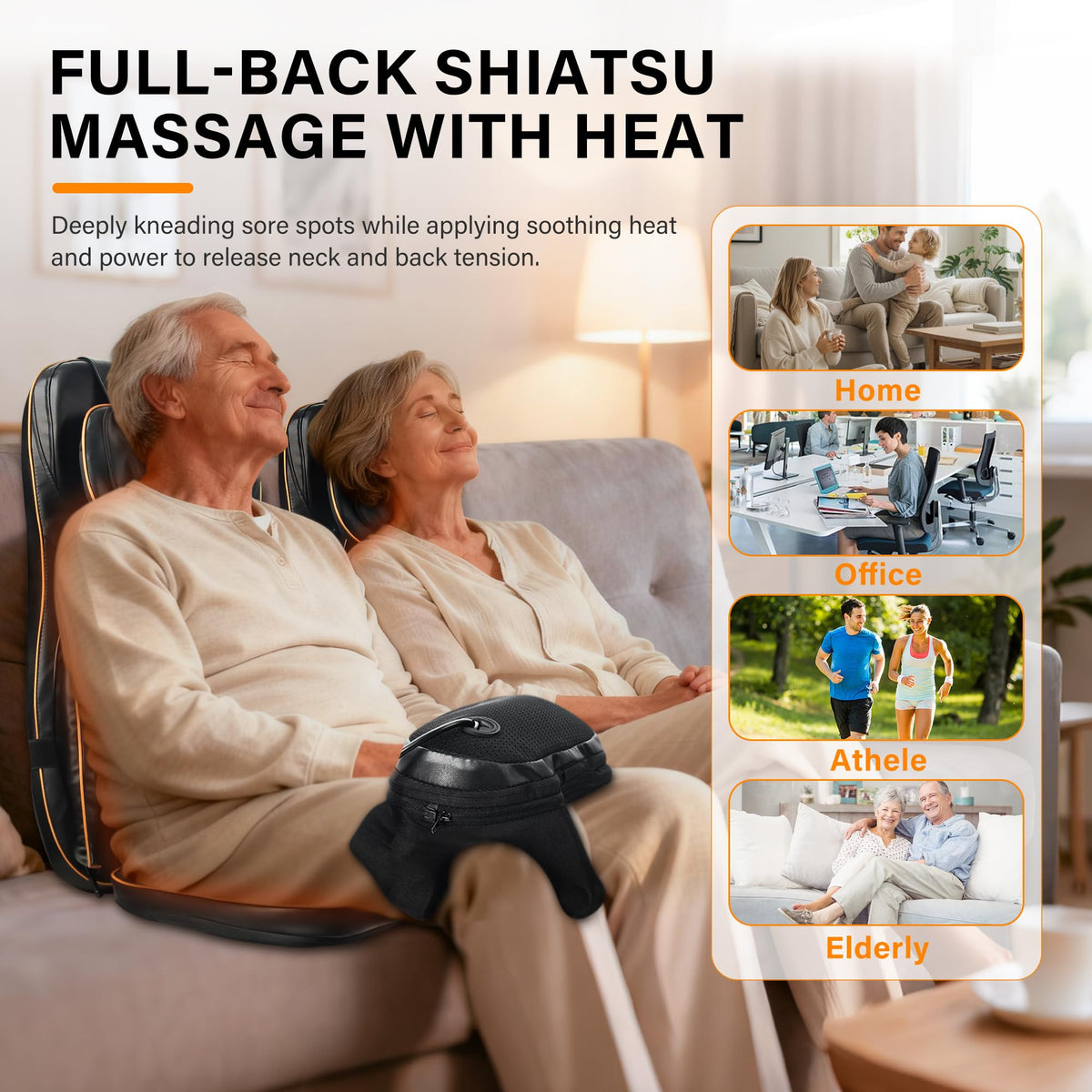 Shiatsu Neck and Back Massager with Heat V140