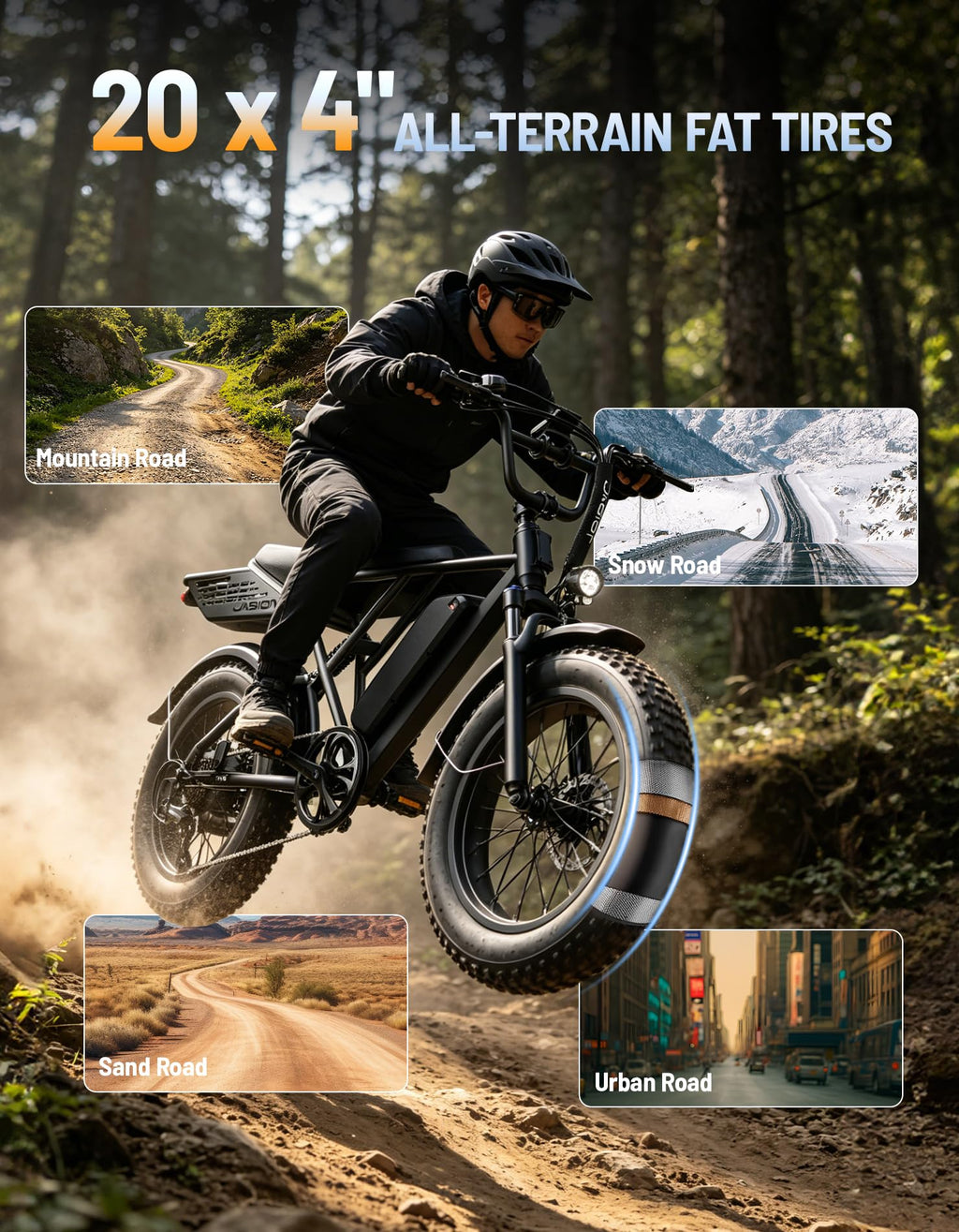 Electric Bike with 48V Removable Battery A13207