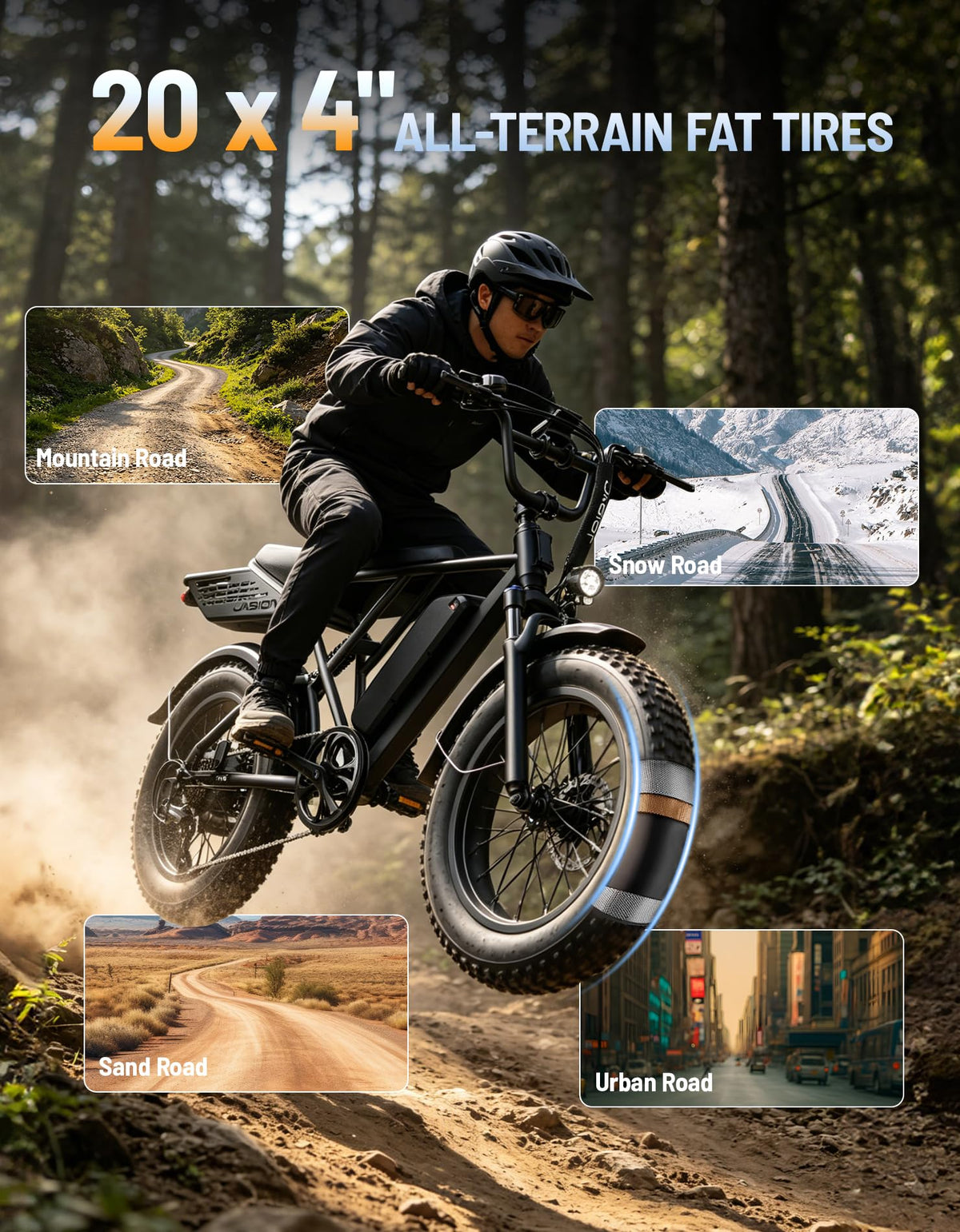 Electric Bike with 48V Removable Battery A13207