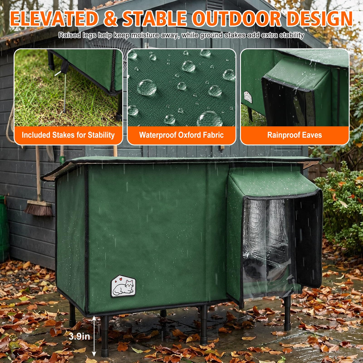 Heated Outdoor Cat House Z887858