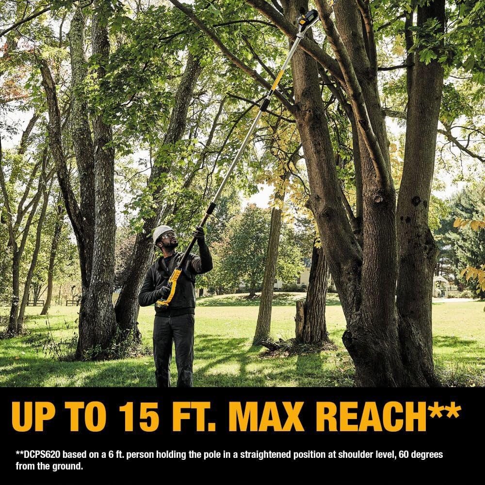 Cordless Pole Saw and Pole Hedge Trimmer Combo Kit R6529
