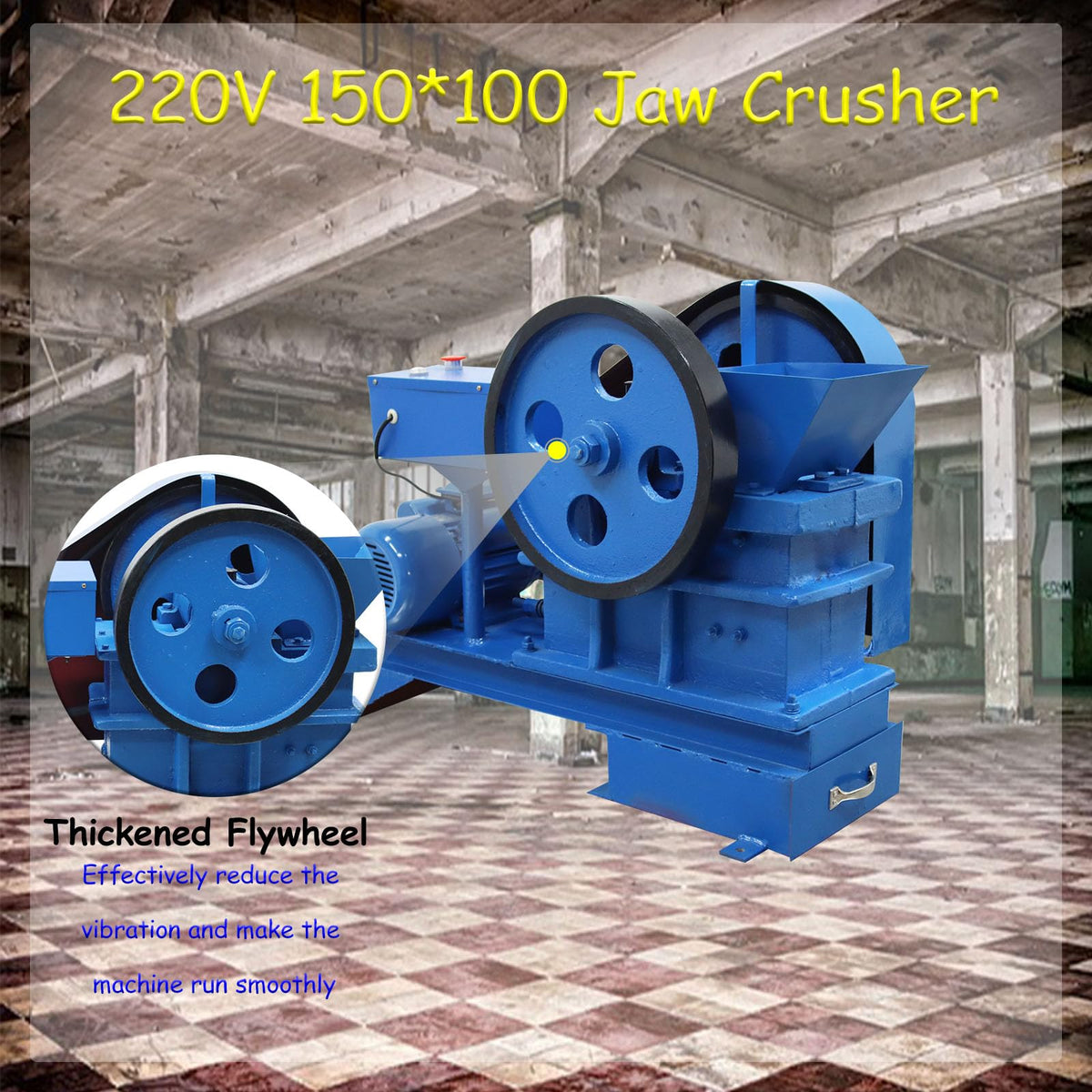 220V 2.2KW Stone Crusher Machine X878