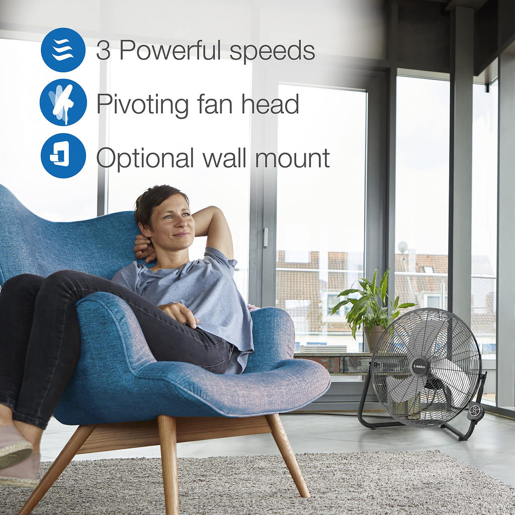 High Velocity 20" Wall Mount and Floor Fan L3607