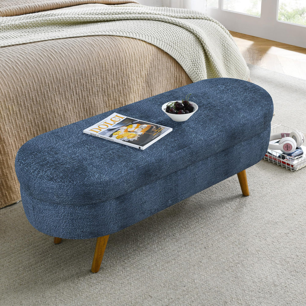 Oval Storage Bench R83356