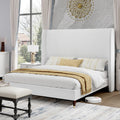 Queen Bed Frame Upholstered Bed White M94233