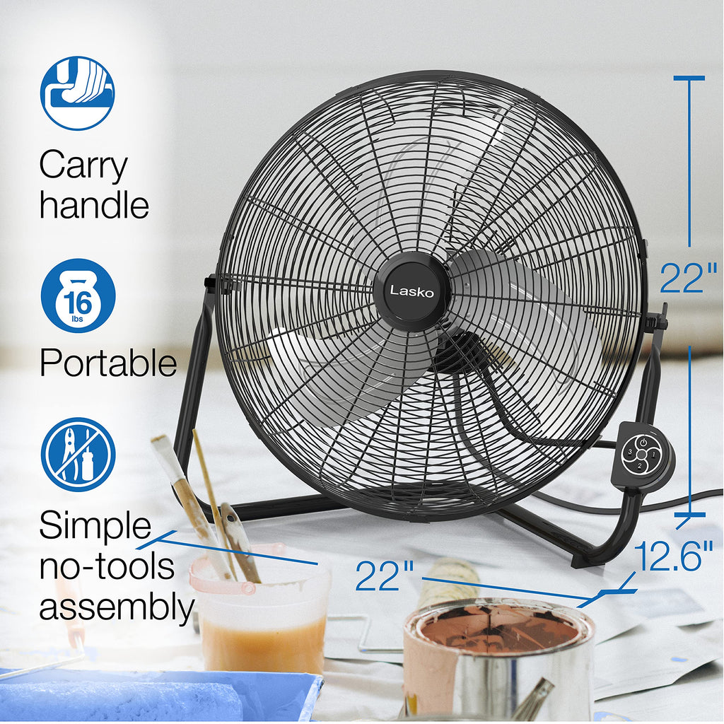 High Velocity 20" Wall Mount and Floor Fan L3607