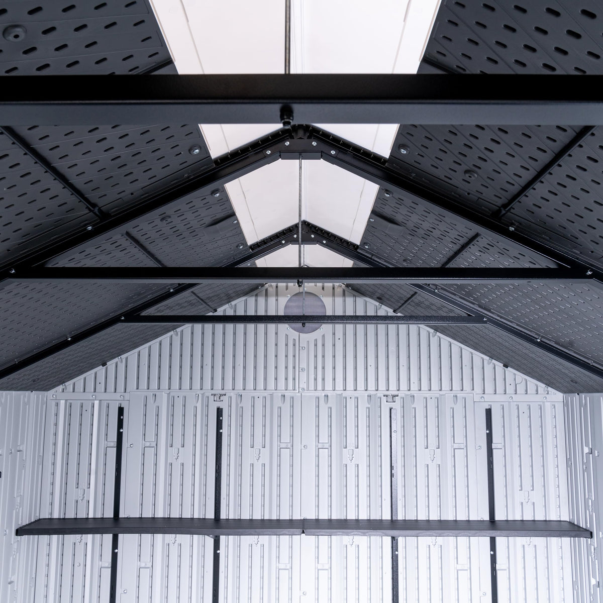 8x10 Ft Gray Resin Outdoor Storage Shed V239765