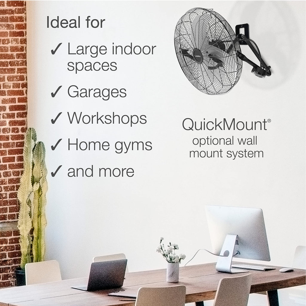 High Velocity 20" Wall Mount and Floor Fan L3607