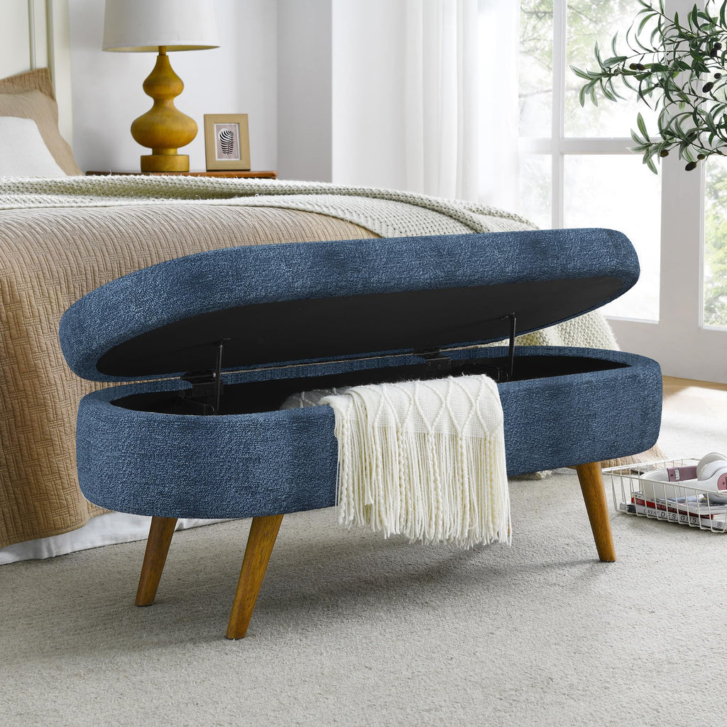 Oval Storage Bench R83356