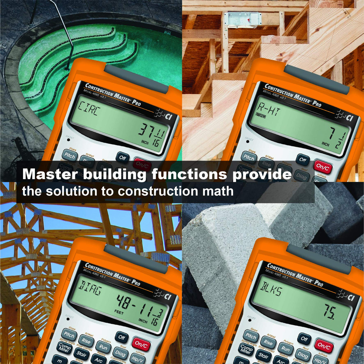 Construction Master Pro Trig Feet-Inch-Fraction Calculator B35967
