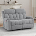 Soft Fabric 2 Seat Recliner Sofa with Cup Holders U248