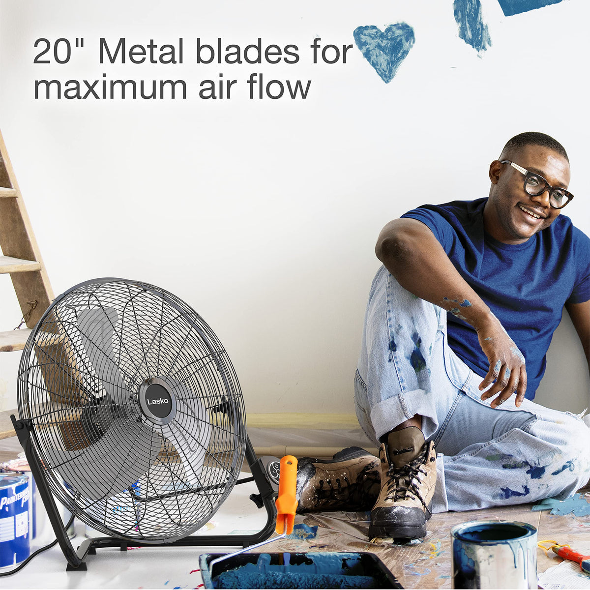 High Velocity 20" Wall Mount and Floor Fan L3607